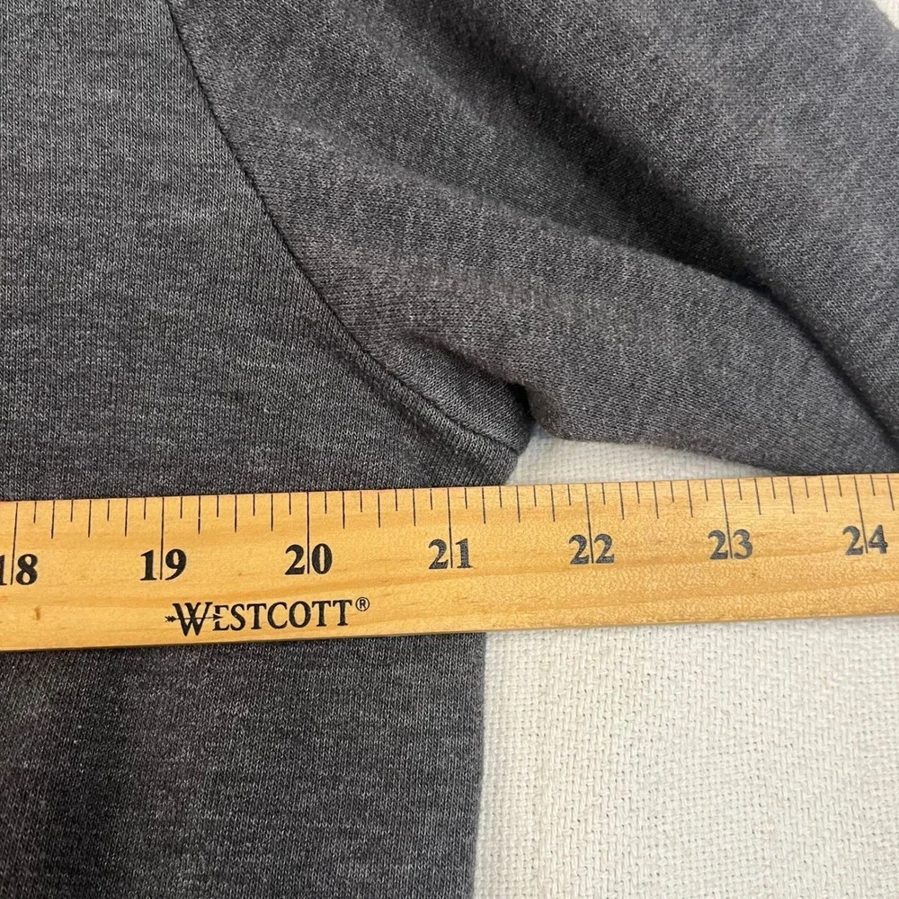 The North Face Mens Gray Patch Logo Pullover Hoodie Sweatshirt Size M